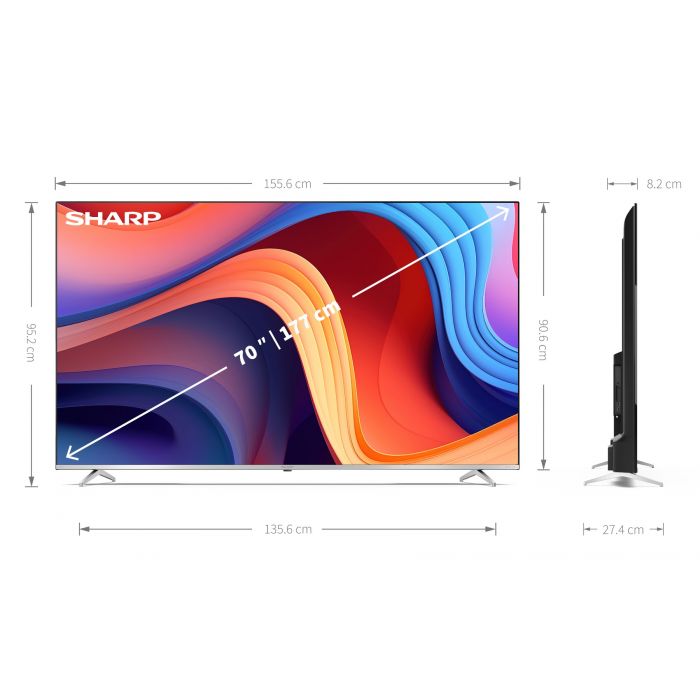 シャープ SHARP 【AQUOS（アクオス）EN1ライン 70V型 4K液晶テレビ 4T-C70EN1 】// テレビ 4K液晶テレビ TV 4Kテレビ  AQUOS AQUOSテレビ アクオス SHARP シャープ シャープテレビ | 大阪府堺市 | ふるさと納税サイト「ふるなび」