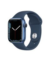 Apple Watch Series 7 GPS - 41mm - blauw - sportbandje