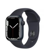 Apple Watch Series 7 GPS - 41mm - middernacht - sportbandje