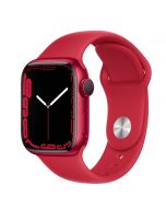 Apple Watch Series 7 GPS - 41mm - (PRODUCT)RED - sportbandje