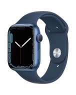 Apple Watch Series 7 GPS - 45mm - blauw - sportbandje