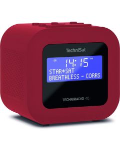 Techniradio 40 DAB+ wekkerradio - rood