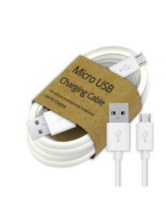 Laadkabel USB naar Micro-USB - 2mtr - wit