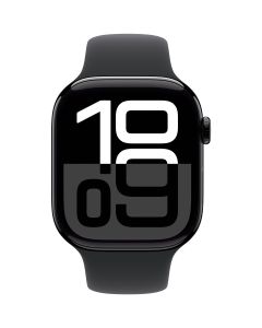 Apple Watch S10 aluminium - GPS - zwart met zwarte sportband