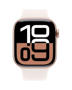 Apple Watch S10 aluminium - 42mm - GPS - roségoud met rosé sportband (S/M)