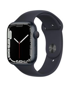 Apple Watch Series 7 GPS - 45mm - middernacht - sportbandje