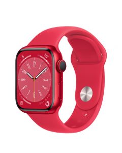Apple Watch Series 8 GPS - 41mm - (PRODUCT)RED met rood sportbandje