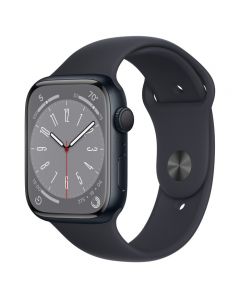 Apple Watch Series 8 GPS - 45mm - Middernacht met Middernacht sportbandje