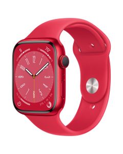 Apple Watch Series 8 GPS - 45mm (PRODUCT)RED met rood sportbandje