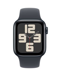 Apple Watch SE (2024) - 40mm - GPS - middernacht met middernacht sportband (M/L)