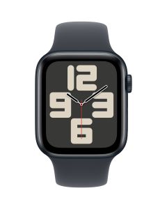 Apple Watch SE (2024) - 44mm - GPS - middernacht met middernacht sportband 