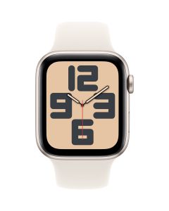 Apple Watch SE (2024) - 44mm - GPS - sterrenlicht met sterrenlicht sportband (M/L)