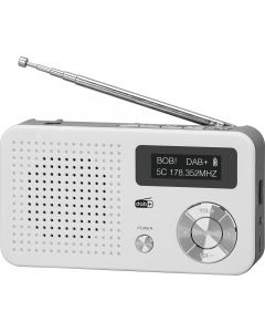 Imperial Dabman 13 - draagbare DAB+ / FM-radio met MP3-weergave - wit/zilver