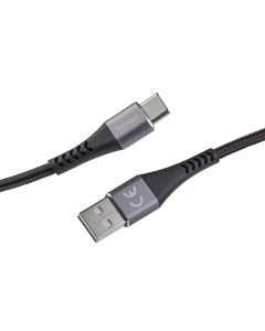 Intenso A315C black USB-A naar USB-C laad- en data kabel - 1.5meter -  zwart