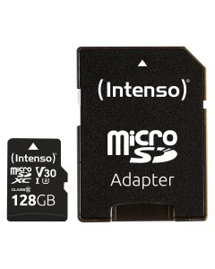 (Intenso) Micro SD kaart UHS-1 Professional 128GB - Class 10 - U3 - V30